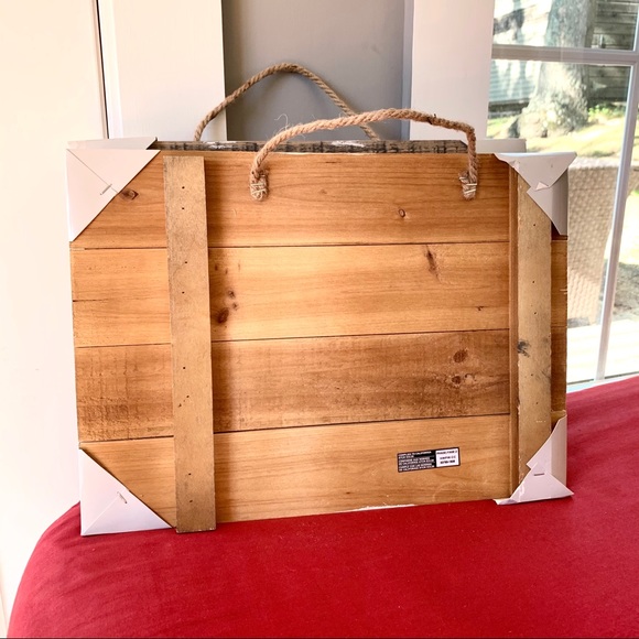 NWT handmade shabby chic wood and metal sign - Picture 3 of 4